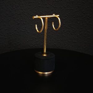 Aros pequeños dorado mate